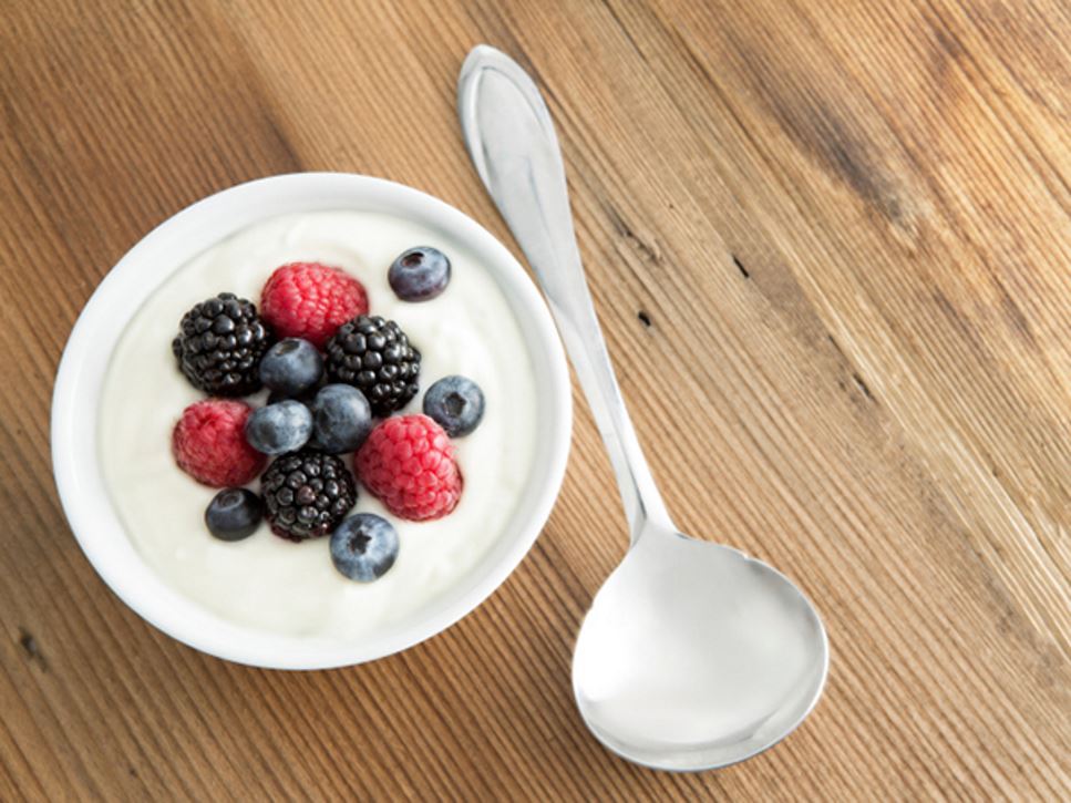 yogurt and berries